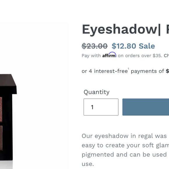 Brand New BEAUTY VAULTE Highly Pigmented Regal EYESHADOW PALETTE 10.8g / .38 Oz - Picture 10 of 10